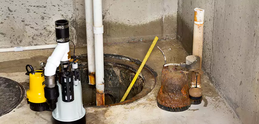 Installing Sump Pump in Finished Basement in Freeport, NY